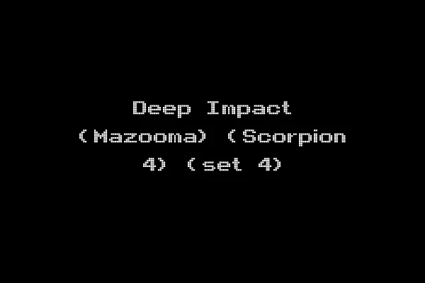 Deep Impact (Mazooma) (Scorpion 4) (set 4)
