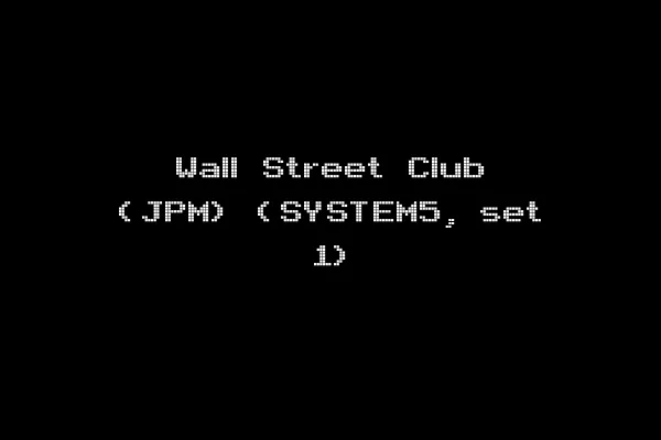 Wall Street Club (JPM) (SYSTEM5, set 1)