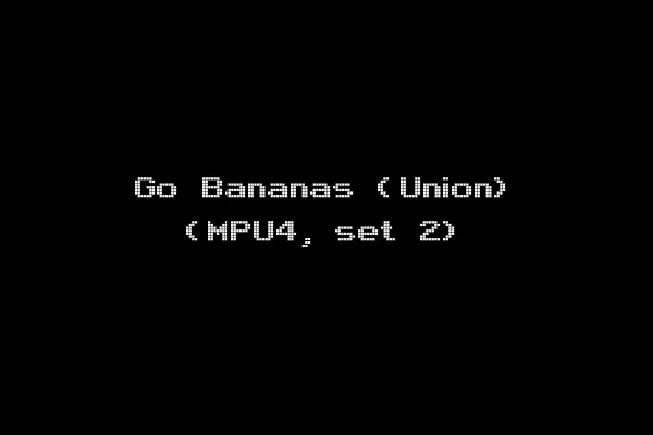 Go Bananas (Union) (MPU4, set 2)