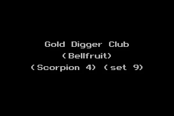 Gold Digger Club (Bellfruit) (Scorpion 4) (set 9)