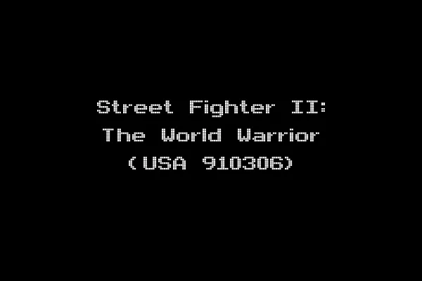 Street Fighter II: The World Warrior (USA 910306)