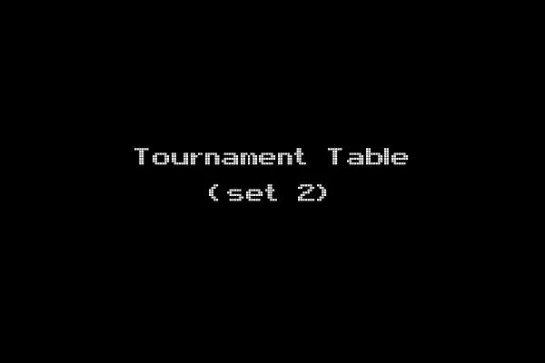 Tournament Table (set 2)