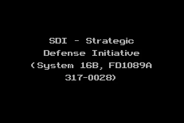 SDI - Strategic Defense Initiative (System 16B, FD1089A 317-0028)