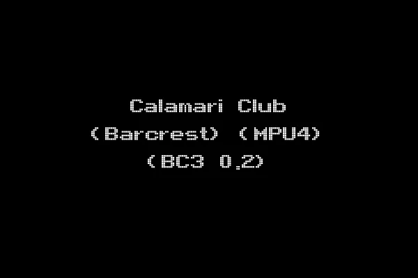 Calamari Club (Barcrest) (MPU4) (BC3 0.2)