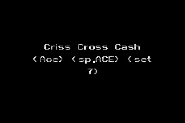 Criss Cross Cash (Ace) (sp.ACE) (set 7)