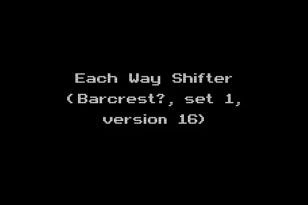 Each Way Shifter (Barcrest?, set 1, version 16)