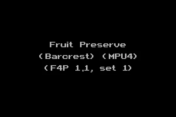 Fruit Preserve (Barcrest) (MPU4) (F4P 1.1, set 1)