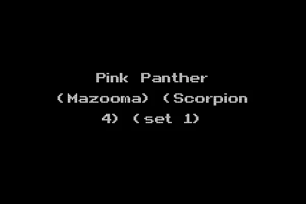 Pink Panther (Mazooma) (Scorpion 4) (set 1)