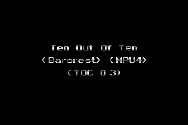 Ten Out Of Ten (Barcrest) (MPU4) (TOC 0.3)