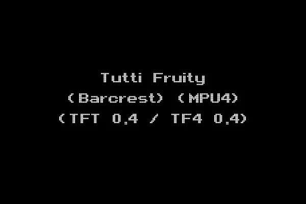 Tutti Fruity (Barcrest) (MPU4) (TFT 0.4 / TF4 0.4)