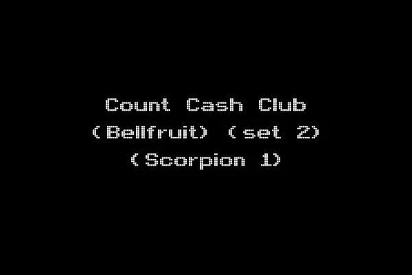 Count Cash Club (Bellfruit) (set 2) (Scorpion 1)