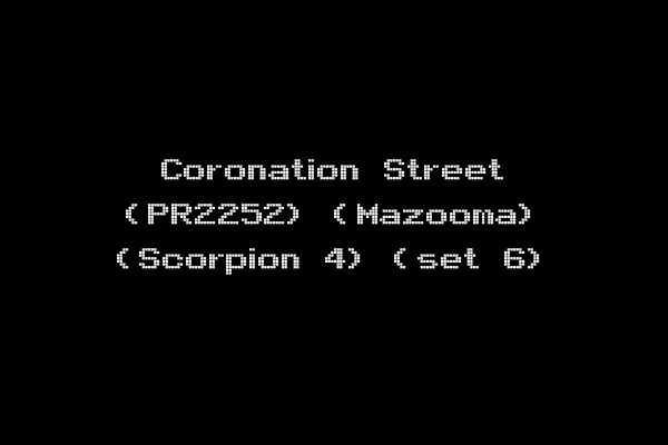 Coronation Street (PR2252) (Mazooma) (Scorpion 4) (set 6)