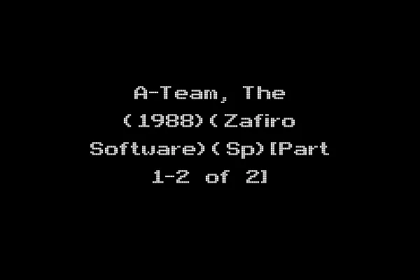 A-Team, The (1988)(Zafiro Software)(Sp)[Part 1-2 of 2]