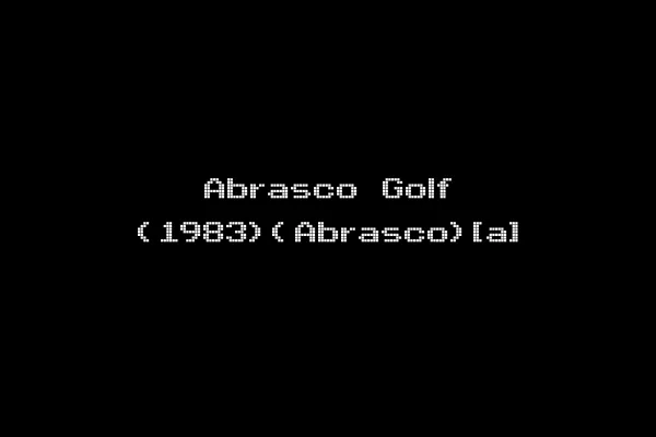 Abrasco Golf (1983)(Abrasco)[a]