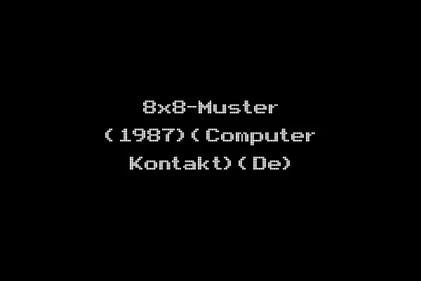 8x8-Muster (1987)(Computer Kontakt)(De)