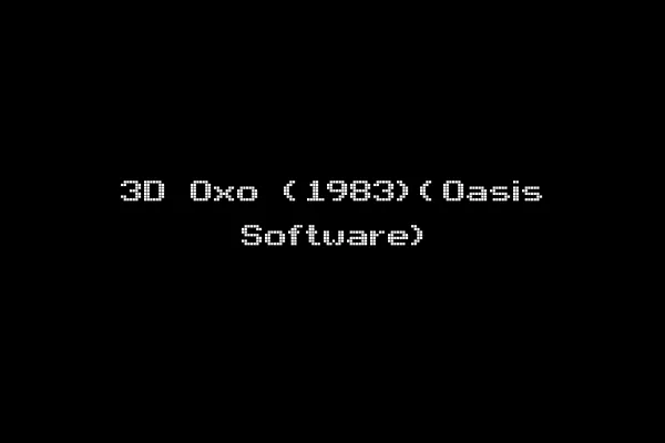 3D Oxo (1983)(Oasis Software)