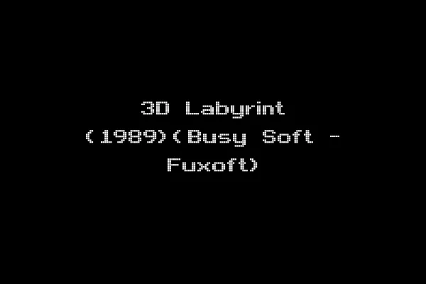 3D Labyrint (1989)(Busy Soft - Fuxoft)
