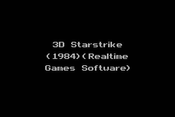 3D Starstrike (1984)(Realtime Games Software)