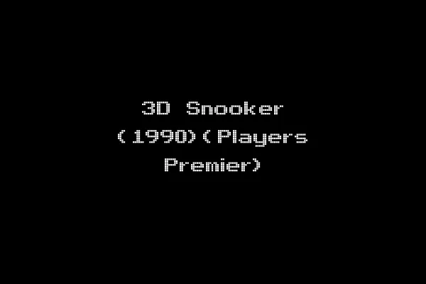 3D Snooker (1990)(Players Premier)