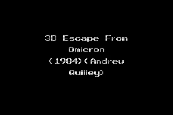 3D Escape From Omicron (1984)(Andrew Quilley)
