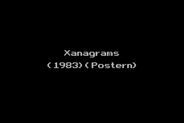 Xanagrams (1983)(Postern)