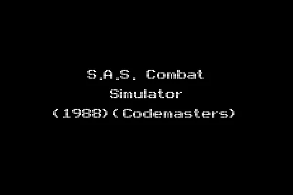 S.A.S. Combat Simulator (1988)(Codemasters)