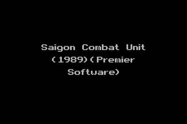 Saigon Combat Unit (1989)(Premier Software)