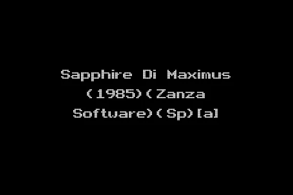Sapphire Di Maximus (1985)(Zanza Software)(Sp)[a]