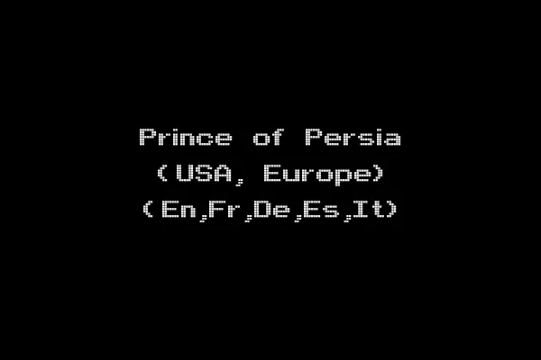 Prince of Persia (USA, Europe) (En,Fr,De,Es,It)