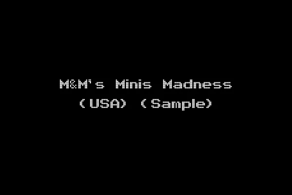 M&M's Minis Madness (USA) (Sample)