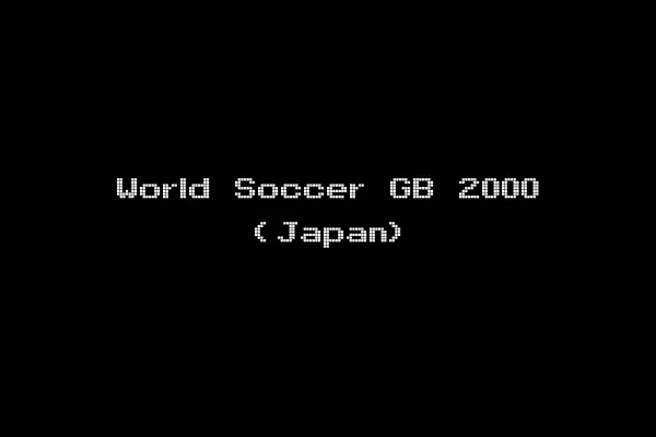 World Soccer GB 2000 (Japan)