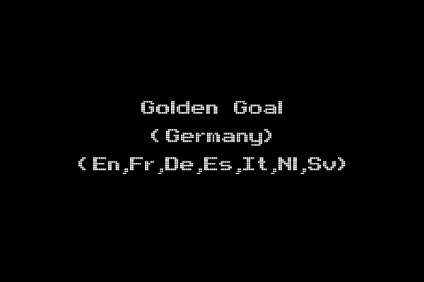 Golden Goal (Germany) (En,Fr,De,Es,It,Nl,Sv)