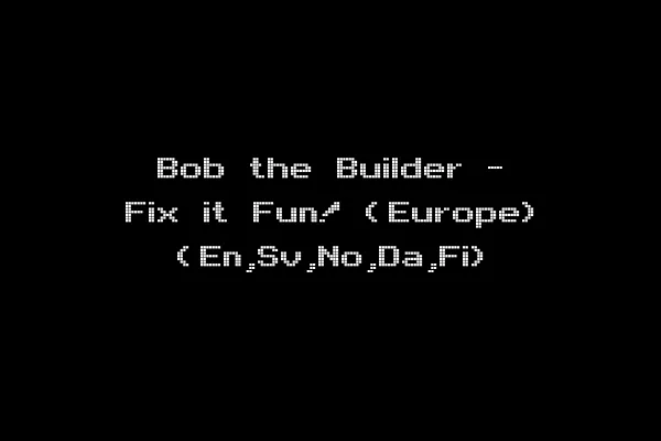 Bob the Builder - Fix it Fun! (Europe) (En,Sv,No,Da,Fi)