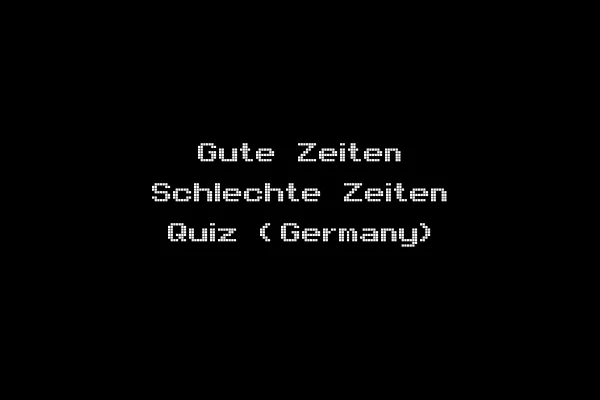 Gute Zeiten Schlechte Zeiten Quiz (Germany)