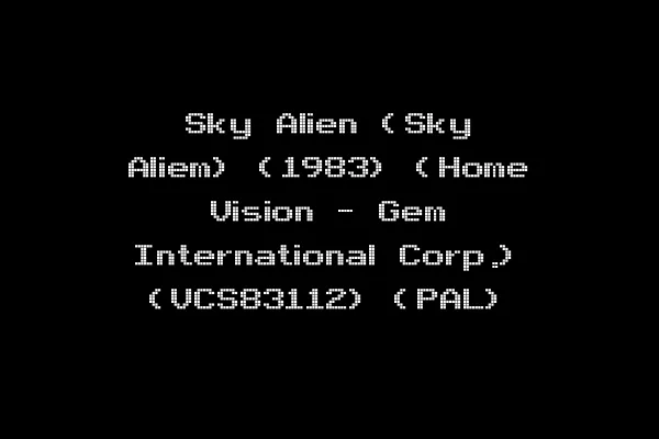 Sky Alien (Sky Aliem) (1983) (Home Vision - Gem International Corp.) (VCS83112) (PAL)