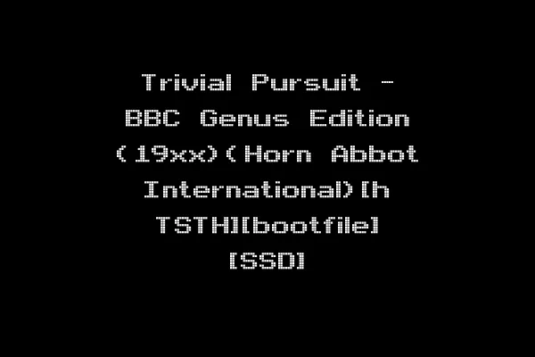 Trivial Pursuit - BBC Genus Edition (19xx)(Horn Abbot International)[h TSTH][bootfile] [SSD]