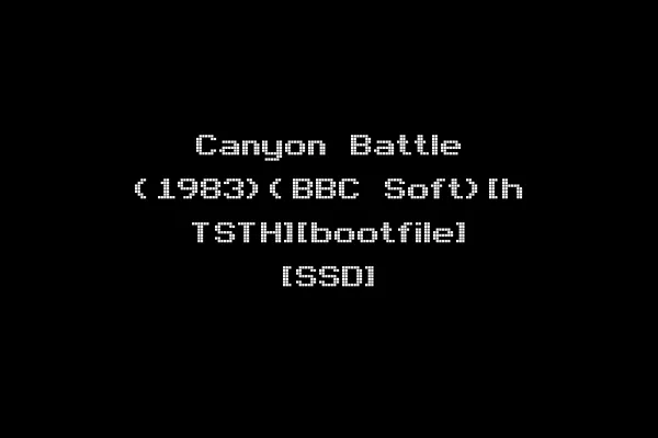 Canyon Battle (1983)(BBC Soft)[h TSTH][bootfile] [SSD]