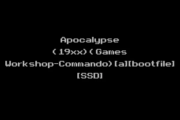 Apocalypse (19xx)(Games Workshop-Commando)[a][bootfile] [SSD]