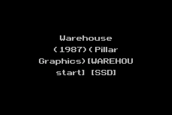Warehouse (1987)(Pillar Graphics)[WAREHOU start] [SSD]