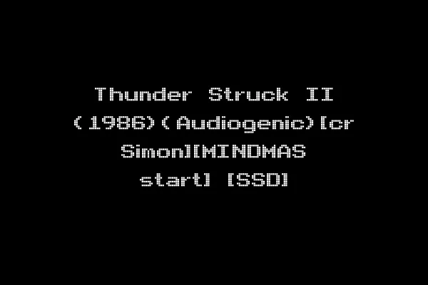 Thunder Struck II (1986)(Audiogenic)[cr Simon][MINDMAS start] [SSD]