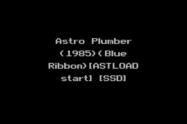 Astro Plumber (1985)(Blue Ribbon)[ASTLOAD start] [SSD]