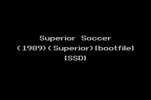 Superior Soccer (1989)(Superior)[bootfile] [SSD]