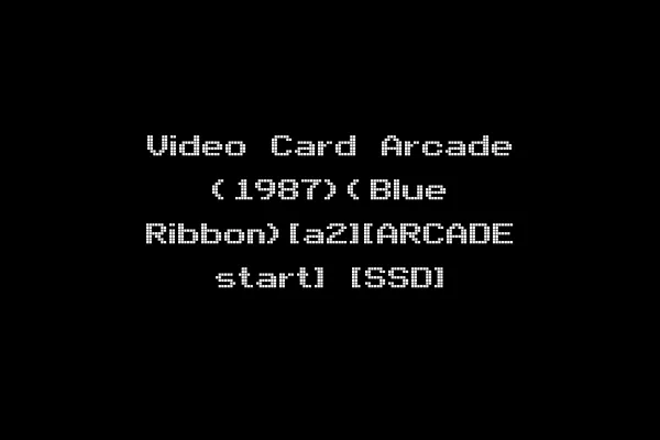 Video Card Arcade (1987)(Blue Ribbon)[a2][ARCADE start] [SSD]