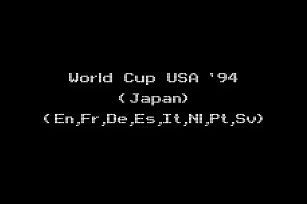 World Cup USA '94 (Japan) (En,Fr,De,Es,It,Nl,Pt,Sv)