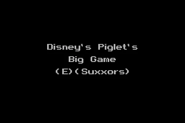Disney's Piglet's Big Game (E)(Suxxors)