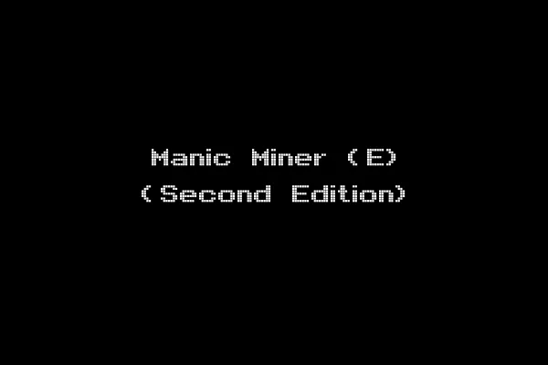 Manic Miner (E) (Second Edition)