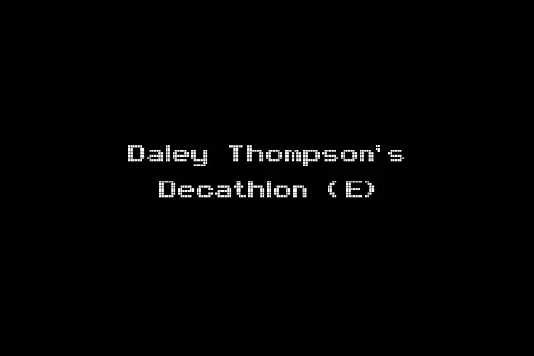 Daley Thompson's Decathlon (E)
