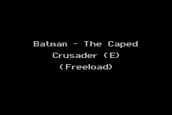 Batman - The Caped Crusader (E) (Freeload)