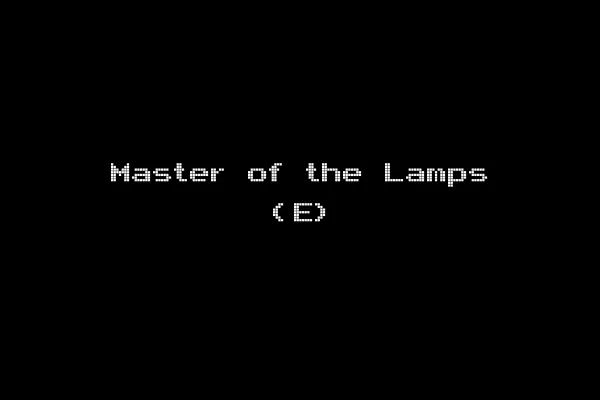 Master of the Lamps (E)