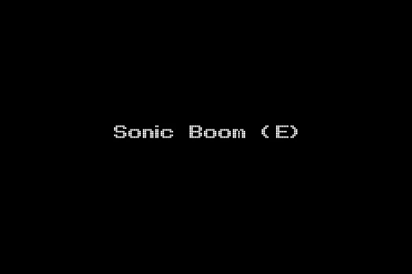 Sonic Boom (E)